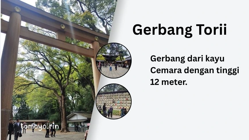Pintu Masuk Gerbang Torii Meiji Jingu