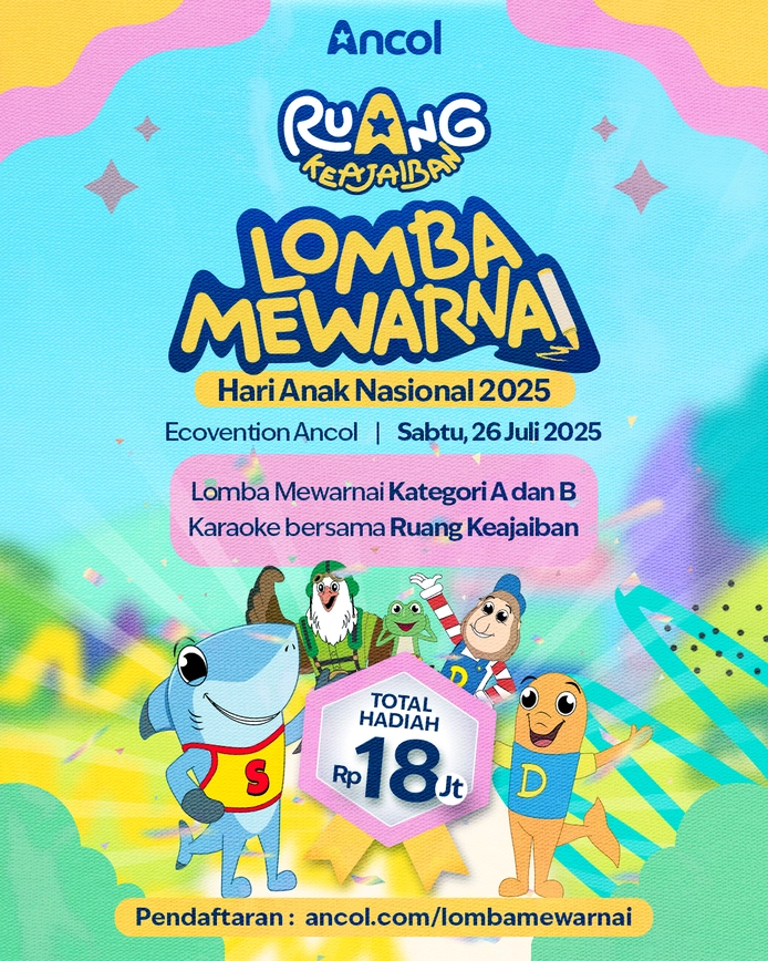 cara daftar lomba mewarnai Ancol 2025