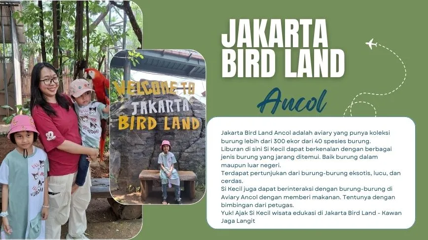 Jakarta Bird Land adalah Avairy terbesar di Indonesia