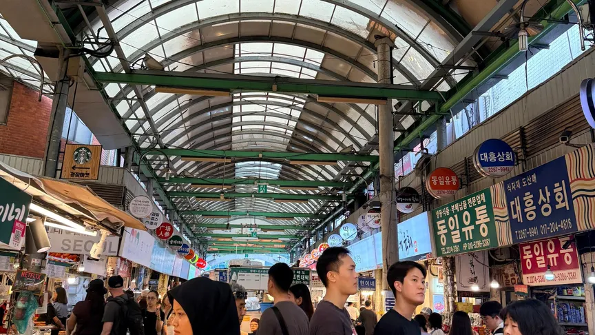 sejarah pasar tradisional Gwangjang Korea Selatan