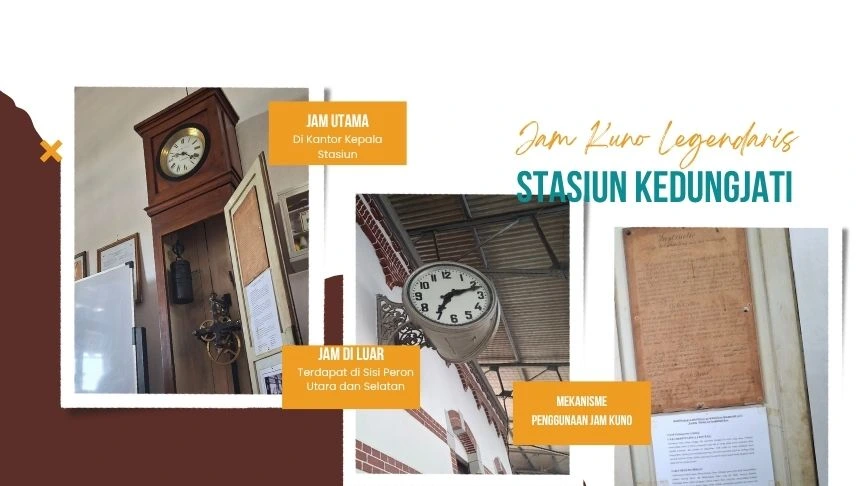 Jam Kuno Legendaris di Stasiun Kedungjati
